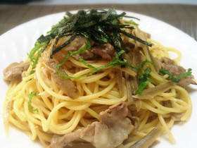 ごぼう豚肉きのこの簡単♪和風パスタ
